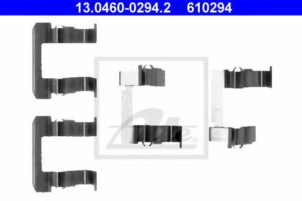 Комплектующие, колодки дискового тормоза ATE 13.0460-0294.2