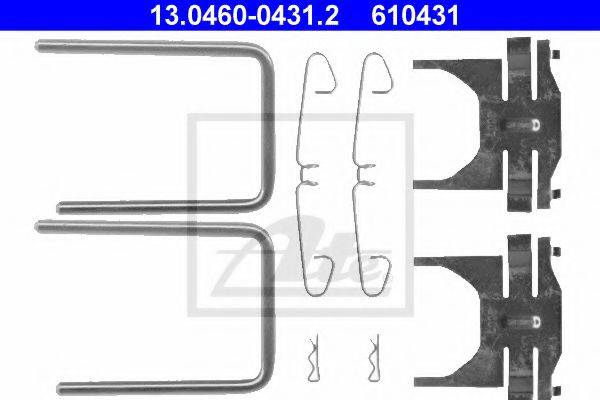 Комплектующие, колодки дискового тормоза ATE 13.0460-0431.2