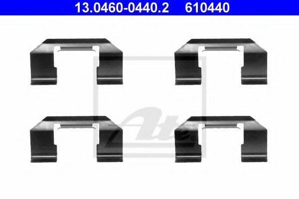Комплектующие, колодки дискового тормоза ATE 13.0460-0440.2