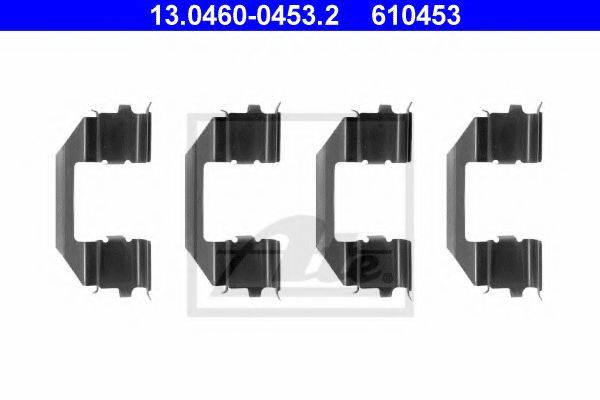 ATE 13046004532 Комплектующие, колодки дискового тормоза