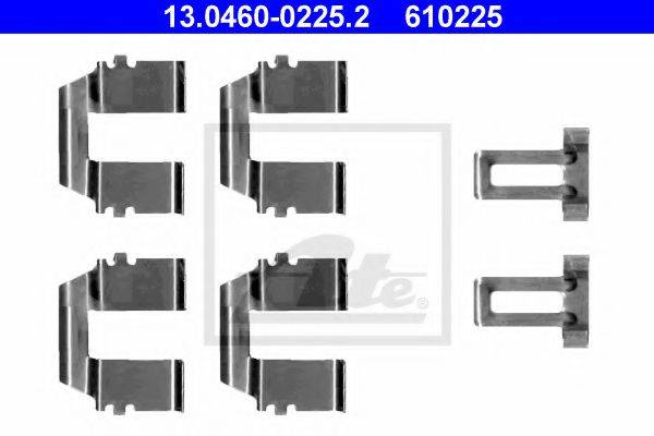 Комплектуючі, колодки дискового гальма ATE 13.0460-0225.2