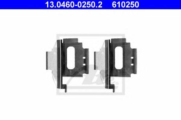 Комплектуючі, колодки дискового гальма ATE 13.0460-0250.2