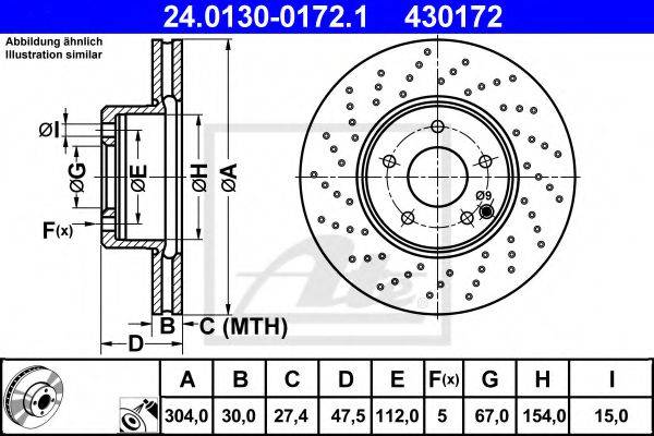 Тормозной диск ATE 24.0130-0172.1