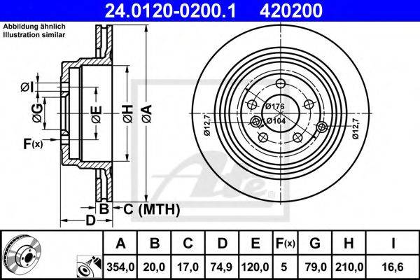 Тормозной диск ATE 24.0120-0200.1