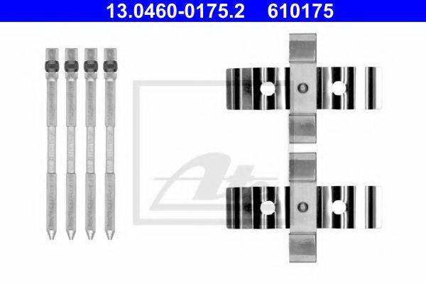 Комплектующие, колодки дискового тормоза ATE 13.0460-0175.2