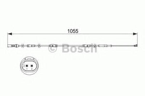 BOSCH 1987473508 Сигнализатор, износ тормозных колодок