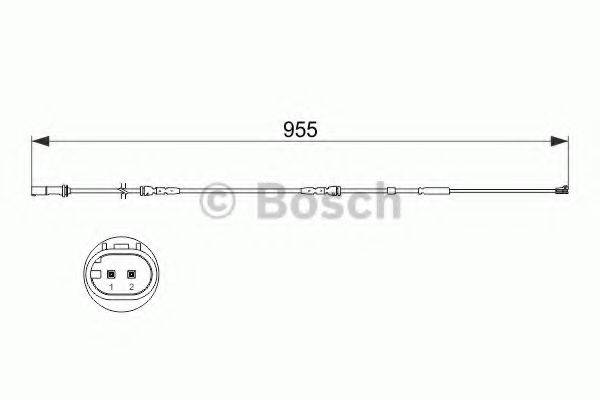 BOSCH 1987473511 Сигнализатор, износ тормозных колодок