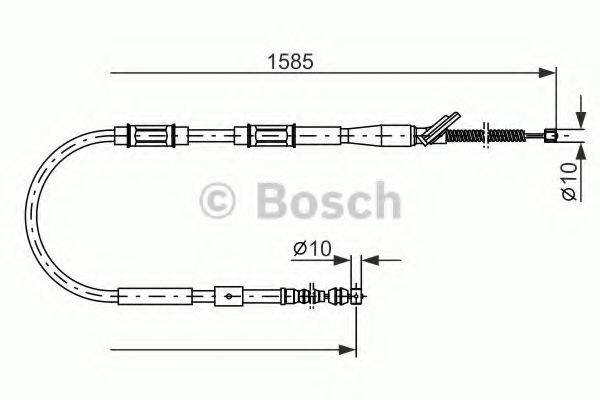 BOSCH 1987477413 Трос, стояночная тормозная система