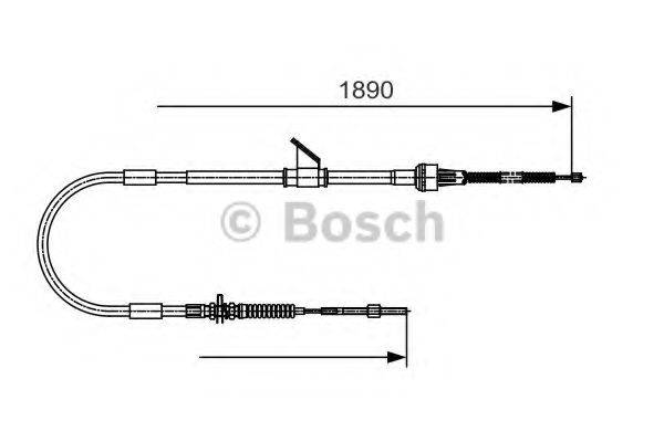 BOSCH 1987482066 Трос, стояночная тормозная система