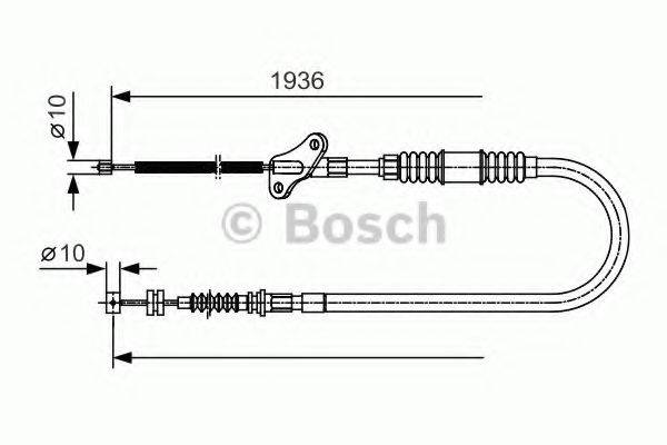 BOSCH 1987482110 Трос, стояночная тормозная система