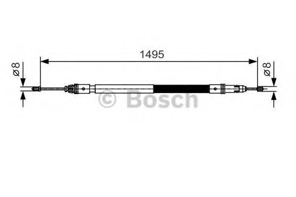 BOSCH 1987482118 Трос, стоянкова гальмівна система