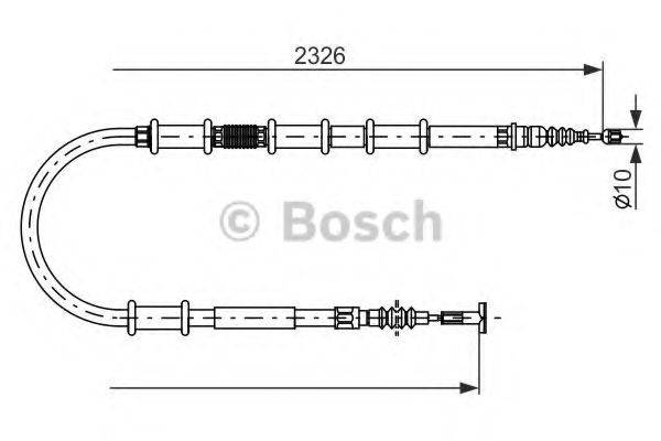 BOSCH 1987482185 Трос, стояночная тормозная система