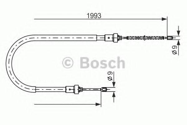 BOSCH 1987482233 Трос, стояночная тормозная система