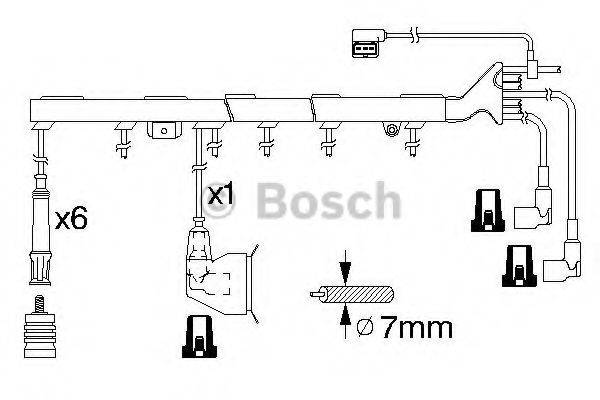 BOSCH 0986356324 Комплект дротів запалення