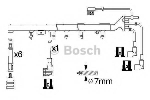 BOSCH 0986356327 Комплект дротів запалення
