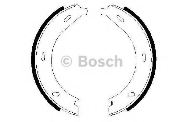 BOSCH 0986487605 Комплект тормозных колодок, стояночная тормозная система