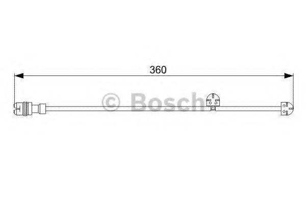 BOSCH 1987473023 Сигнализатор, износ тормозных колодок