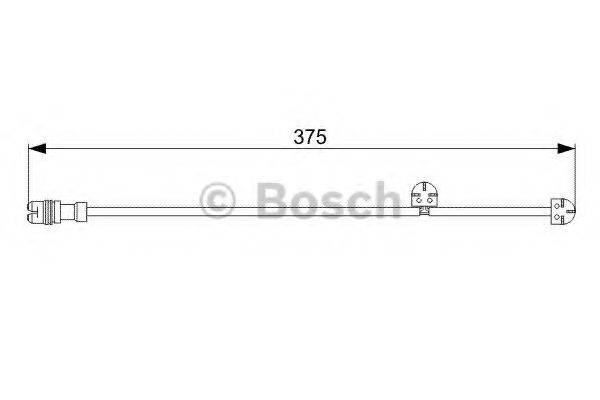BOSCH 1987473024 Сигнализатор, износ тормозных колодок