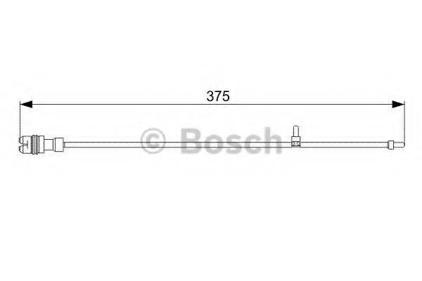 BOSCH 1987473035 Сигнализатор, износ тормозных колодок