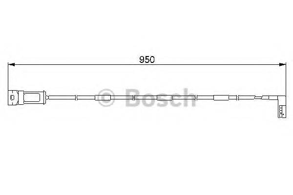 BOSCH 1987474928 Сигнализатор, износ тормозных колодок