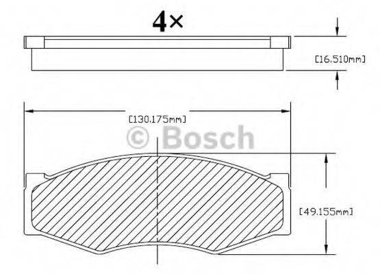 Комплект тормозных колодок, дисковый тормоз BOSCH F 03B 150 213