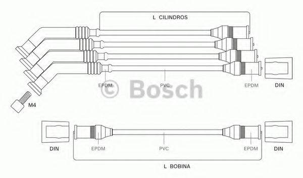 BOSCH 9295080028 Комплект проводов зажигания
