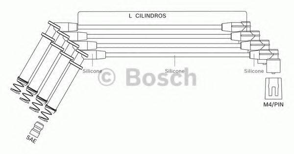 BOSCH F00099C012 Комплект дротів запалення