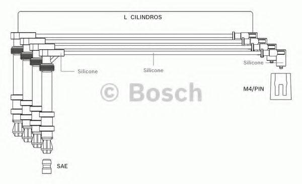 BOSCH F00099C071 Комплект проводов зажигания