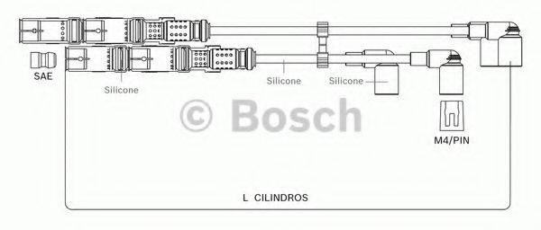 BOSCH F00099C078 Комплект дротів запалення