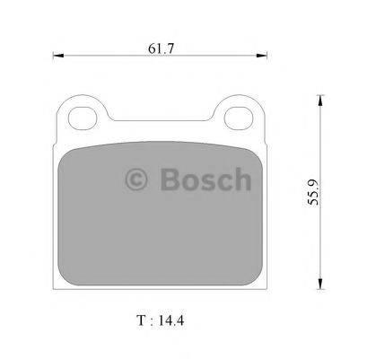 BOSCH 0986AB4419 Комплект тормозных колодок, дисковый тормоз