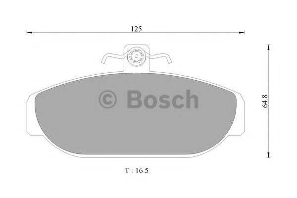 Комплект тормозных колодок, дисковый тормоз BOSCH 0 986 AB4 426