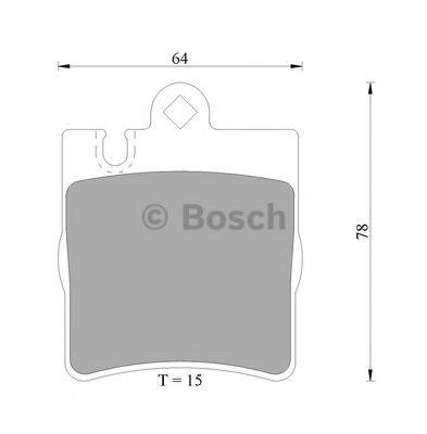 BOSCH 0986AB4986 Комплект тормозных колодок, дисковый тормоз