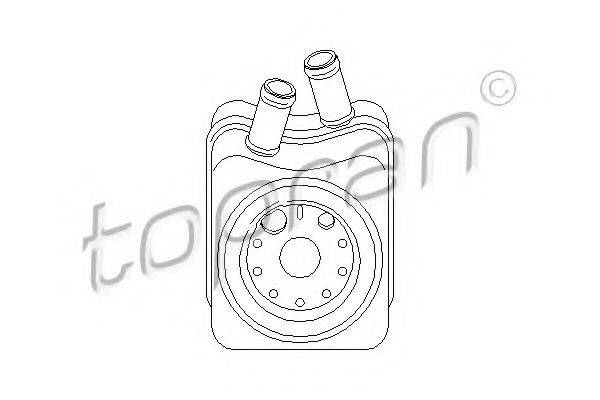 масляний радіатор, моторне масло TOPRAN 109 778