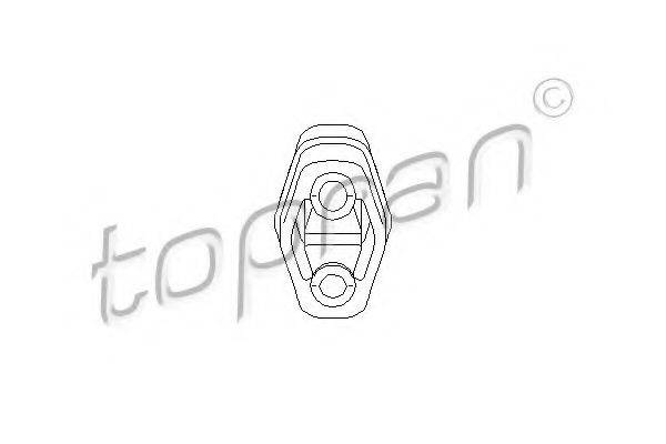 TOPRAN 104402 Кронштейн, глушитель