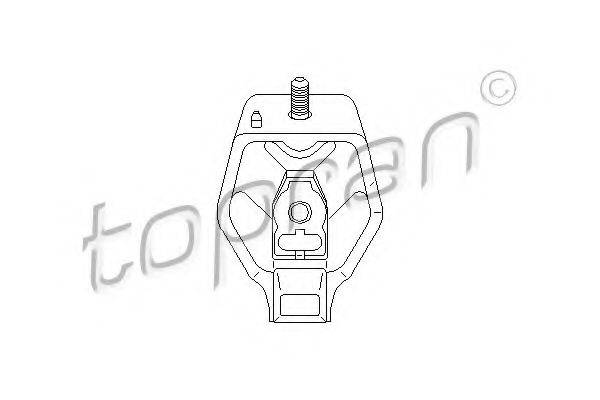 TOPRAN 108080 Подвеска, ступенчатая коробка передач
