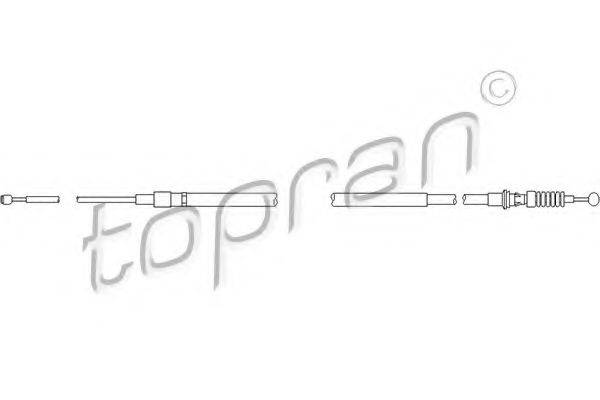 TOPRAN 111210 Трос, стояночная тормозная система