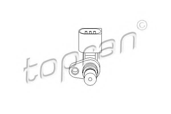 TOPRAN 111384 Датчик частоты вращения, управление двигателем