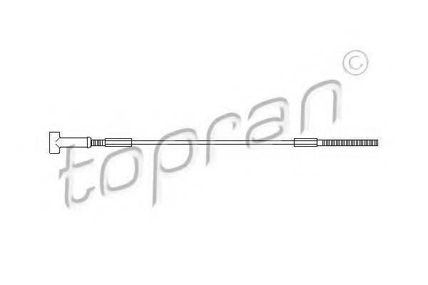 Трос, стоянкова гальмівна система TOPRAN 205 504