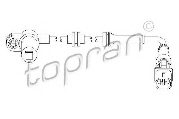 TOPRAN 207450 Датчик, частота вращения колеса