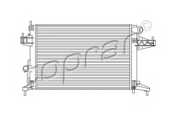 TOPRAN 206971 Радиатор, охлаждение двигателя
