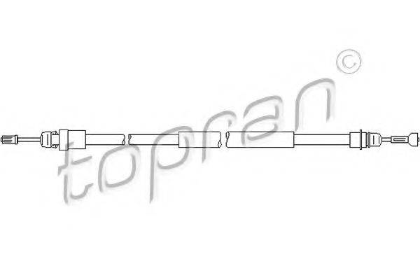 TOPRAN 207369 Трос, стояночная тормозная система