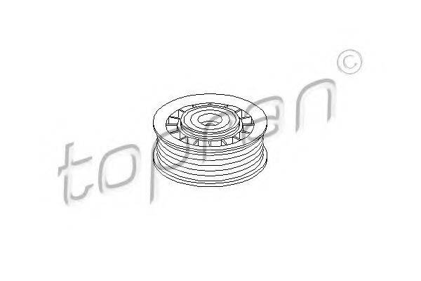 TOPRAN 400010 Натяжной ролик, поликлиновой  ремень