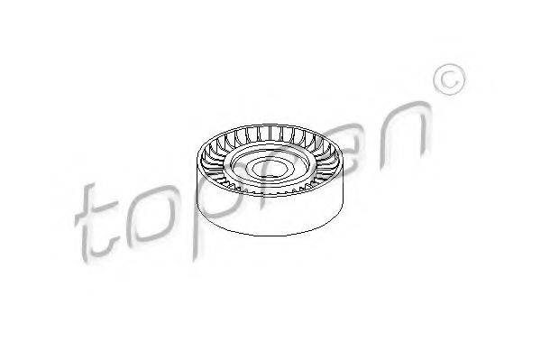TOPRAN 401156 Паразитный / ведущий ролик, поликлиновой ремень
