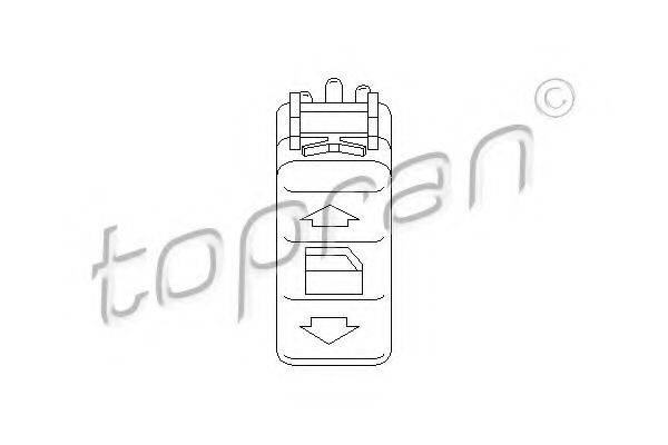 TOPRAN 401513 Выключатель, стеклолодъемник