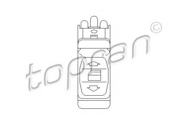TOPRAN 401515 Выключатель, стеклолодъемник