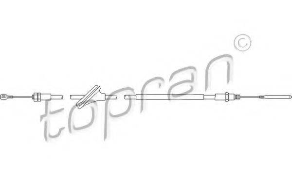 TOPRAN 501087 Трос, ступенчатая коробка передач