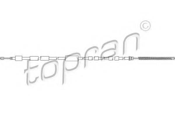 TOPRAN 721632 Трос, стояночная тормозная система