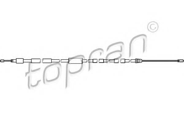 TOPRAN 721634 Трос, стояночная тормозная система