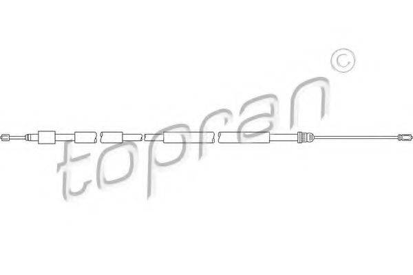 TOPRAN 721635 Трос, стояночная тормозная система