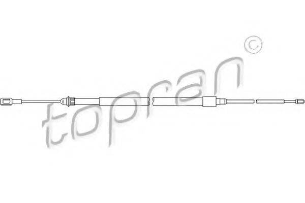 TOPRAN 721659 Трос, стояночная тормозная система